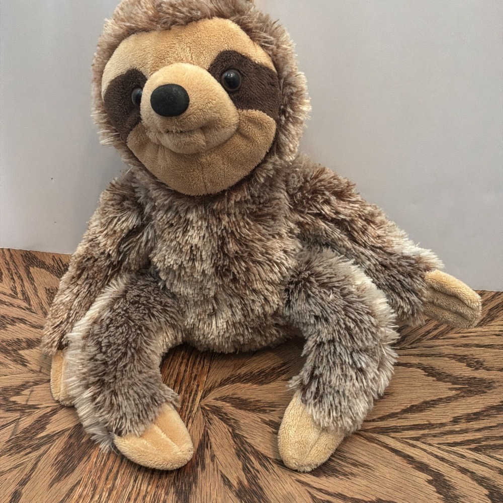 Nature Kids Dan Dee Sloth Plush 10 Inch Brown Tan